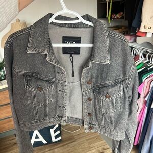 Zara jean jacket cropped